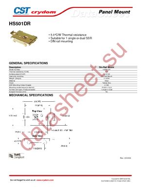 HS501DR datasheet  